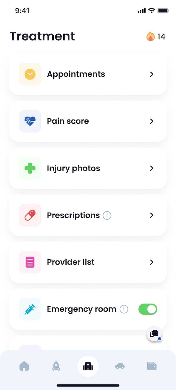 Screenshot of the RECORD App
