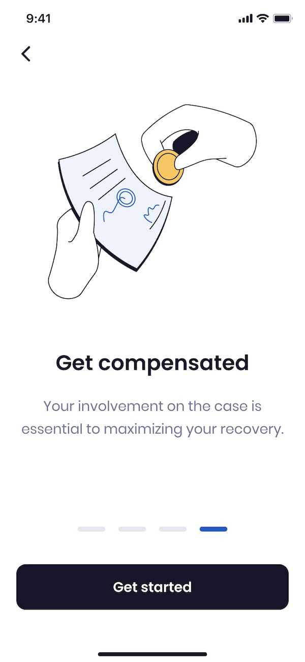 Screenshot of the RECORD App