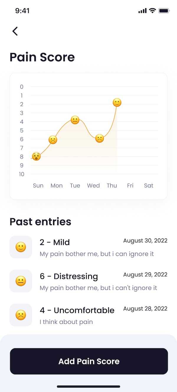 Screenshot of the RECORD App